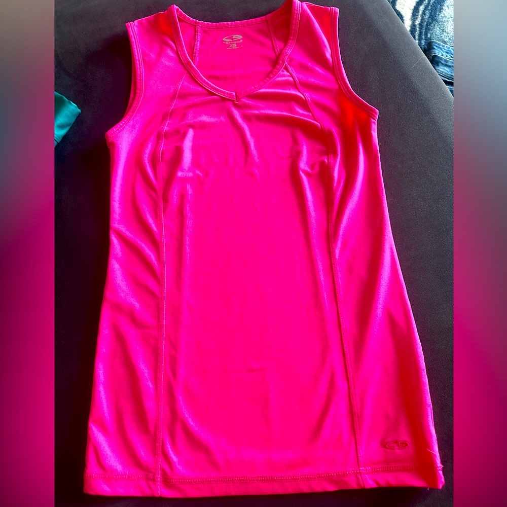 XS pink Champion tank